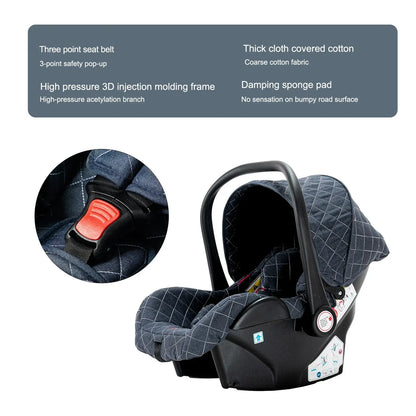 3-in-1 Lightweight Stroller - Carriage, Bassinet
