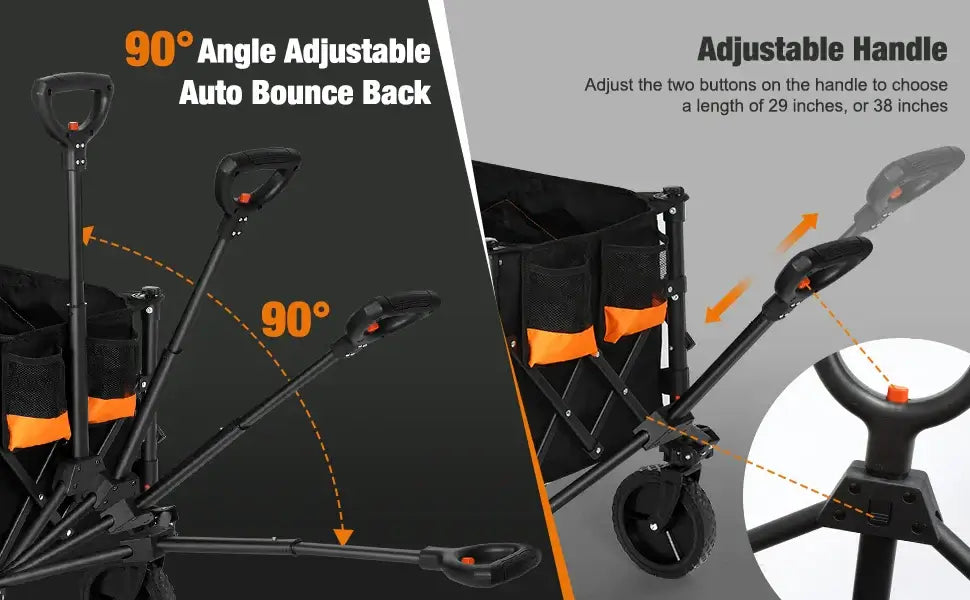 Collapsible Wagon with All Terrain Wheels 