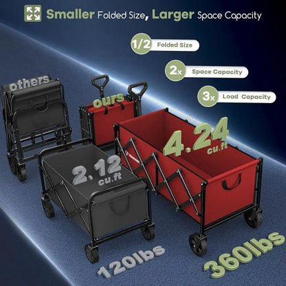Extra Long Collapsible Wagons