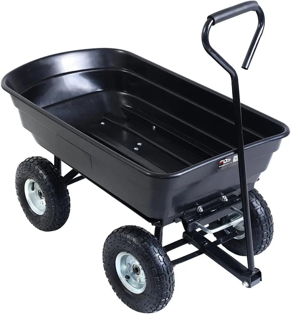 Garden Dump Cart - 650LB Heavy Duty