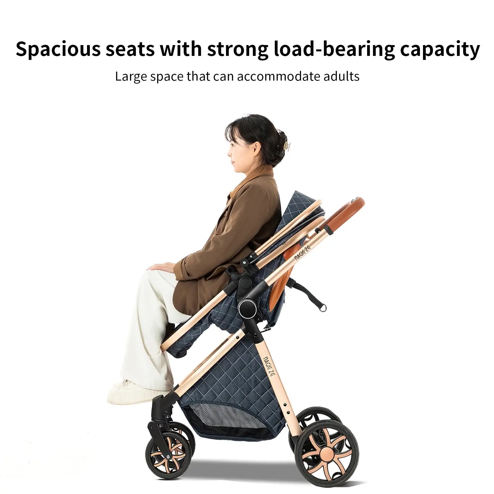 3-in-1 Lightweight Stroller - Carriage, Bassinet