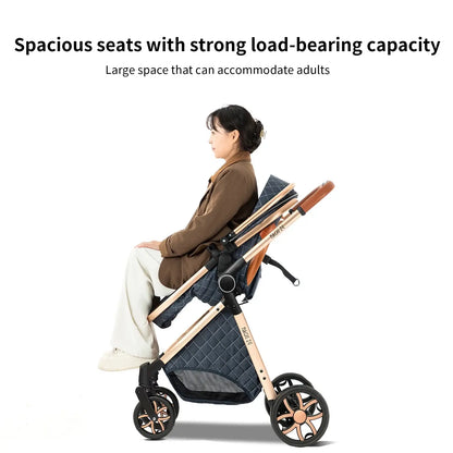 3-in-1 Lightweight Stroller - Carriage, Bassinet