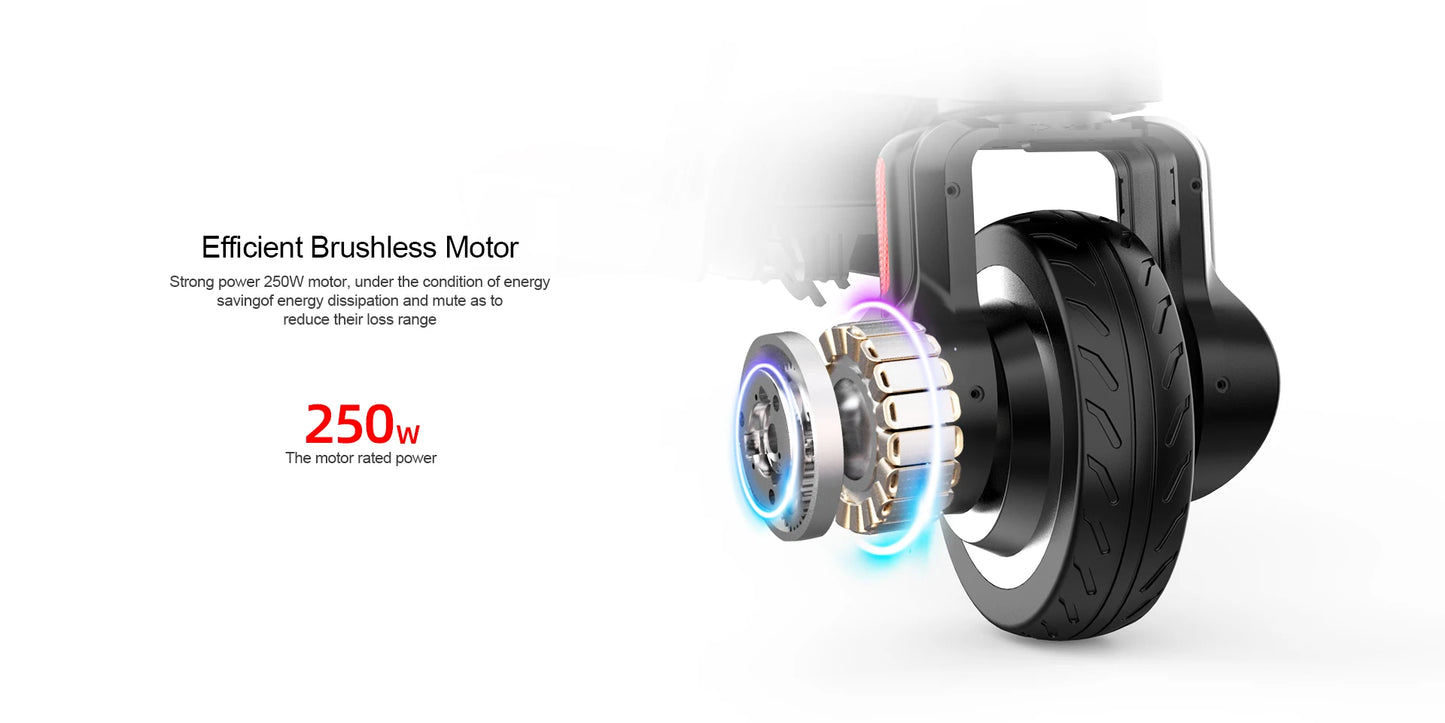 HX 7.5AH Adult Foldable Electric Scooter, 350W 25KM/H, Kick Scooter 5.5 Inch, APP Smart