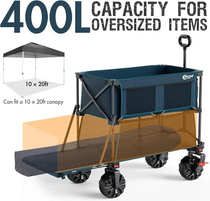 Collapsible Double Decker Wagon - Large Capacity