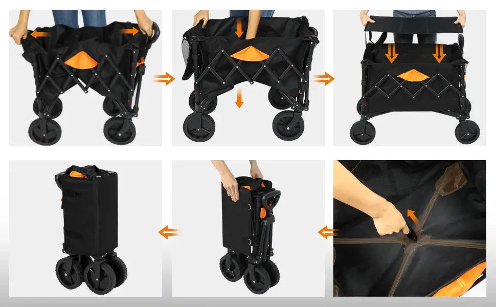 Collapsible Wagon with All Terrain Wheels 
