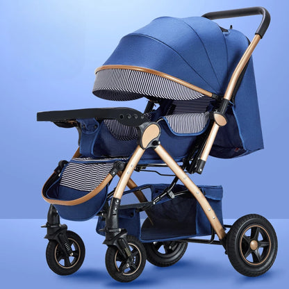 Four-wheel Strollers, Foldable and Washable, Multifunctional Stroller