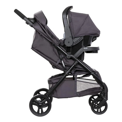 Carriage Stroller Travel System with Infant Car Seat, Dash Pink, Effortless folding w/the quick in-seat fold