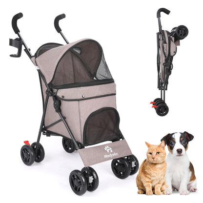 Pet Stroller - Foldable and Lightweight
