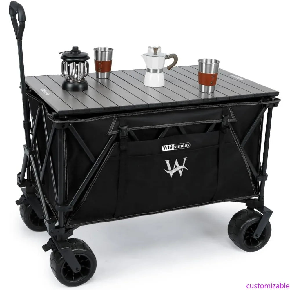 Collapsible Beach Wagon with 440Lbs Capacity