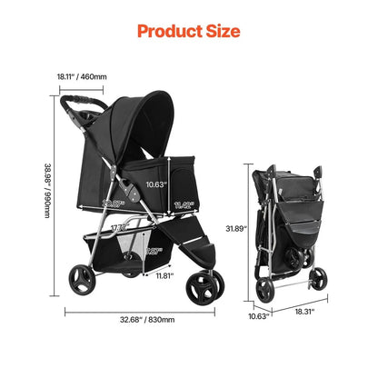 Collapsible Pet Stroller