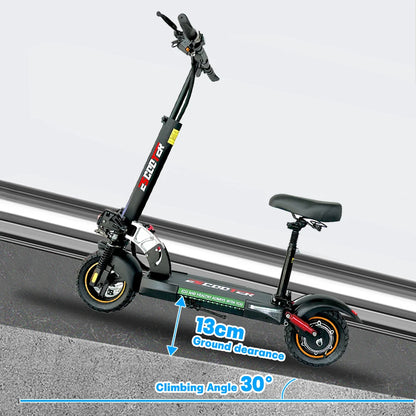 Adult Foldable Electric Scooter, 48v 13ah 16Ah, Kick Scooter Lightweight, Long Range 35-55km, 800w