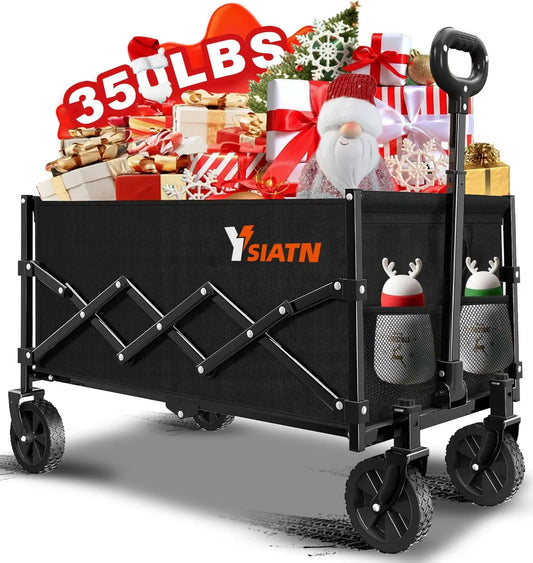 Collapsible Wagon Cart with 350lbs Weight Capacity