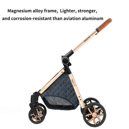 3-in-1 Lightweight Stroller - Carriage, Bassinet