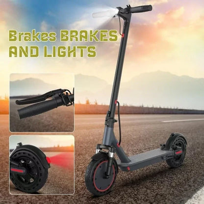 TMAX 10inch Adult Folding Electric Scooter, 500W 22MPH, APP Smart, Shock-absorbing, Anti-skid