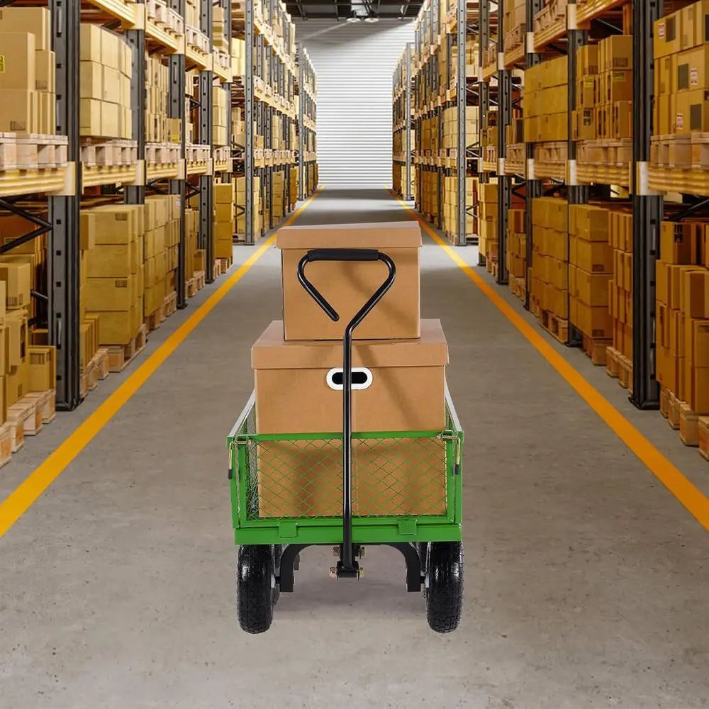 900 Lbs Capacity Heavy Duty Steel Garden Cart