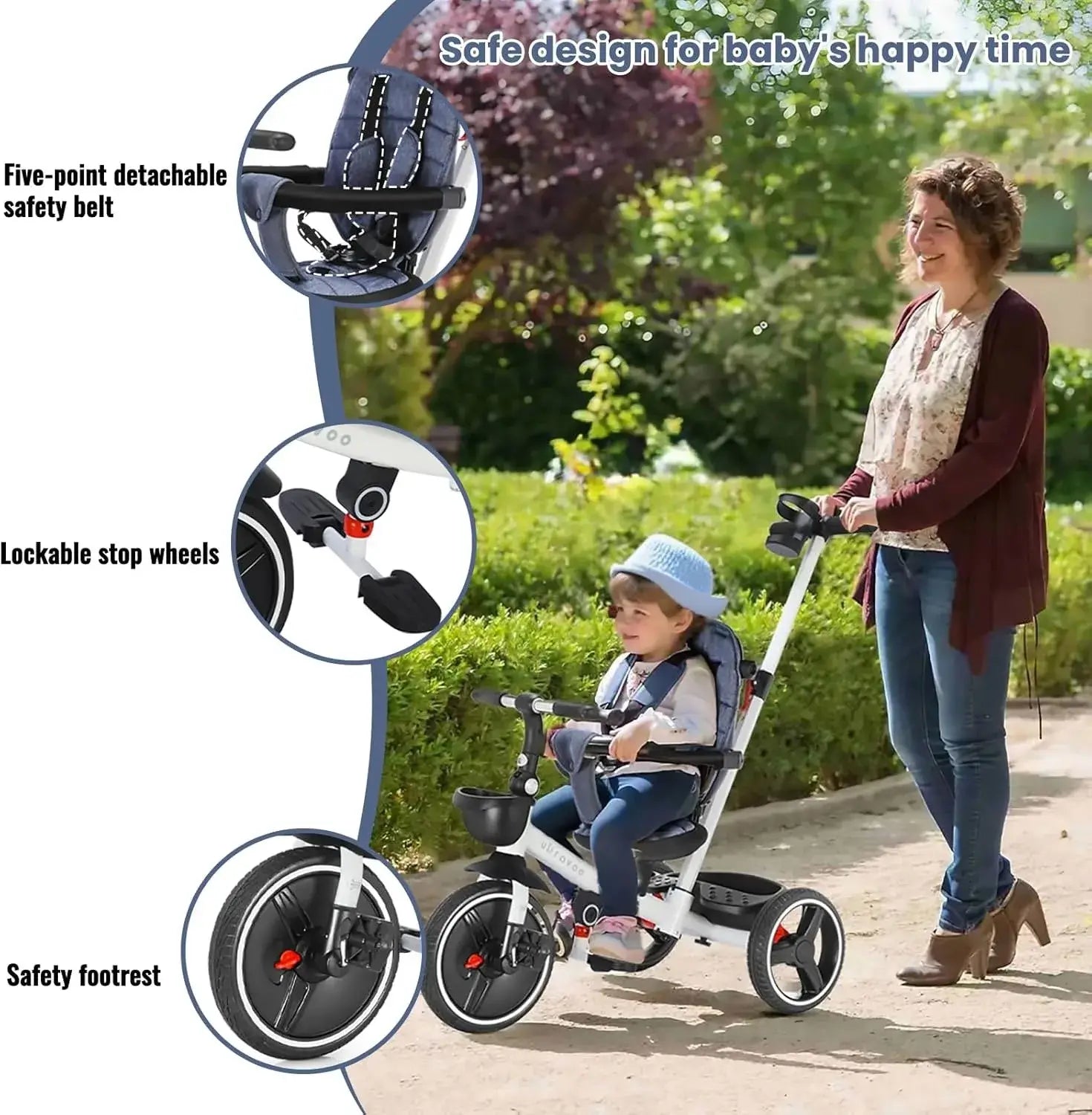 Baby Stroller and Trike -Foldable 5-in-1