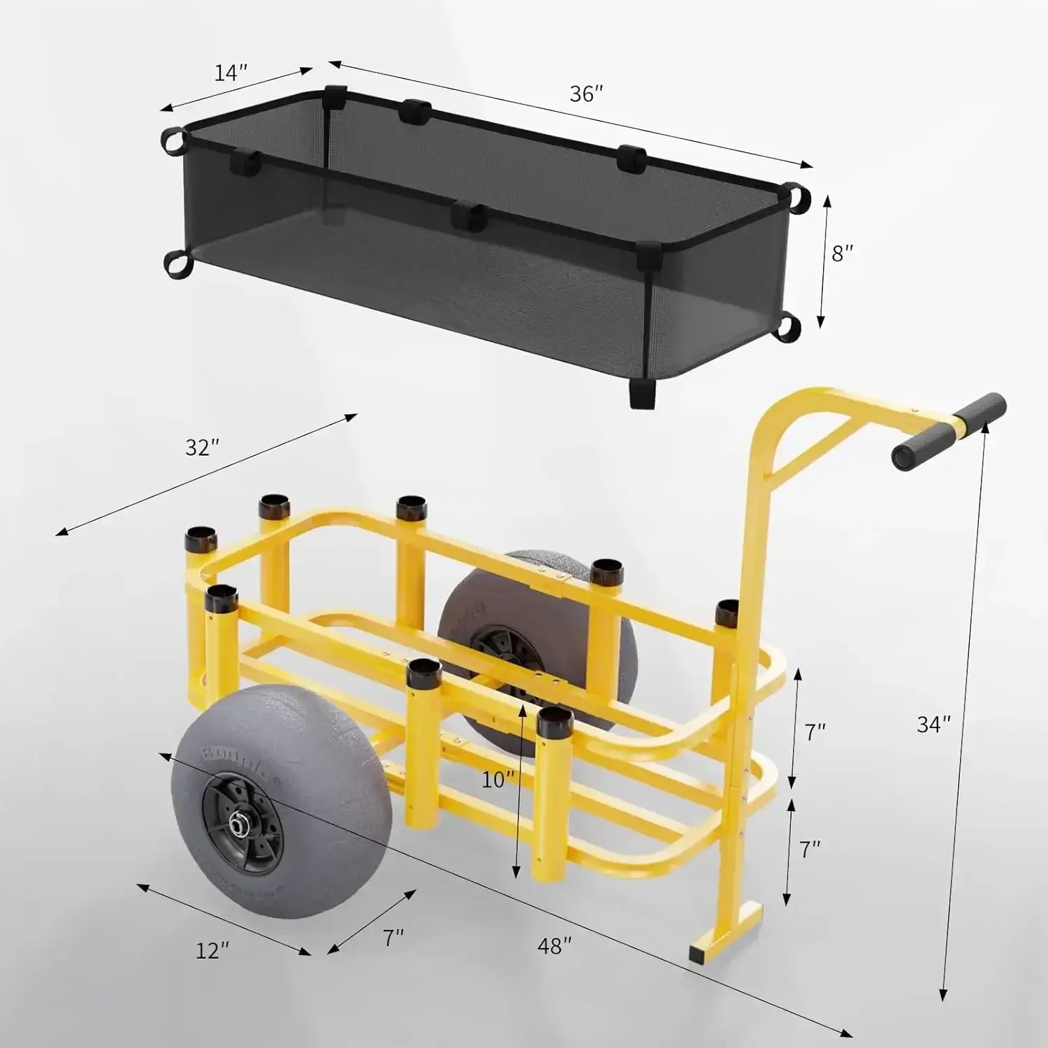 Fishing Beach Cart - Heavy Duty
