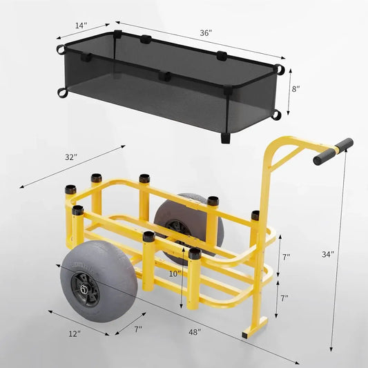 Fishing Beach Cart - Heavy Duty
