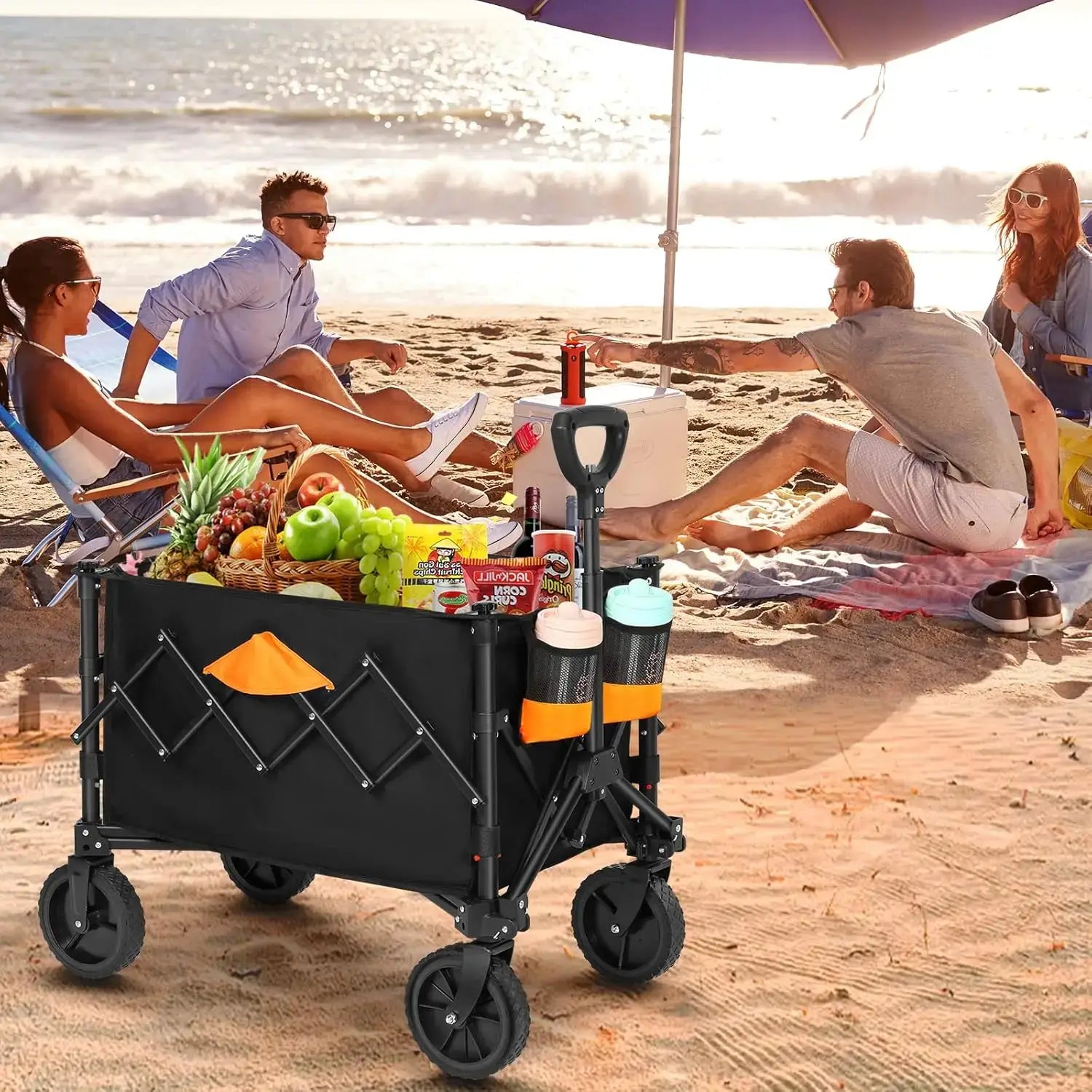 Collapsible Wagon with All Terrain Wheels 