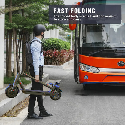 Lightweight Commuter Electric Scooter for Adults, Explosion-proof Tires, Dual Brake System, APP Support