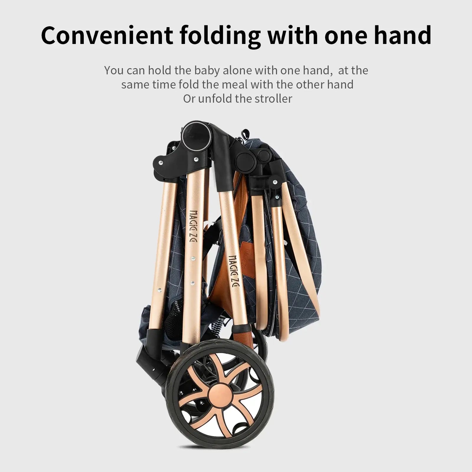 3-in-1 Lightweight Stroller - Carriage, Bassinet