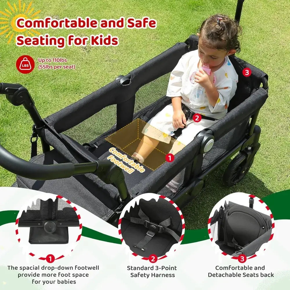 Stroller Wagon For 2 Kids -All-Terrain