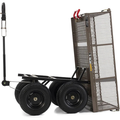 Gorilla Cart w/Removable Side Panels, 1200 lb Capacity