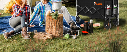 Collapsible Wagon Cart with 350lbs Weight Capacity