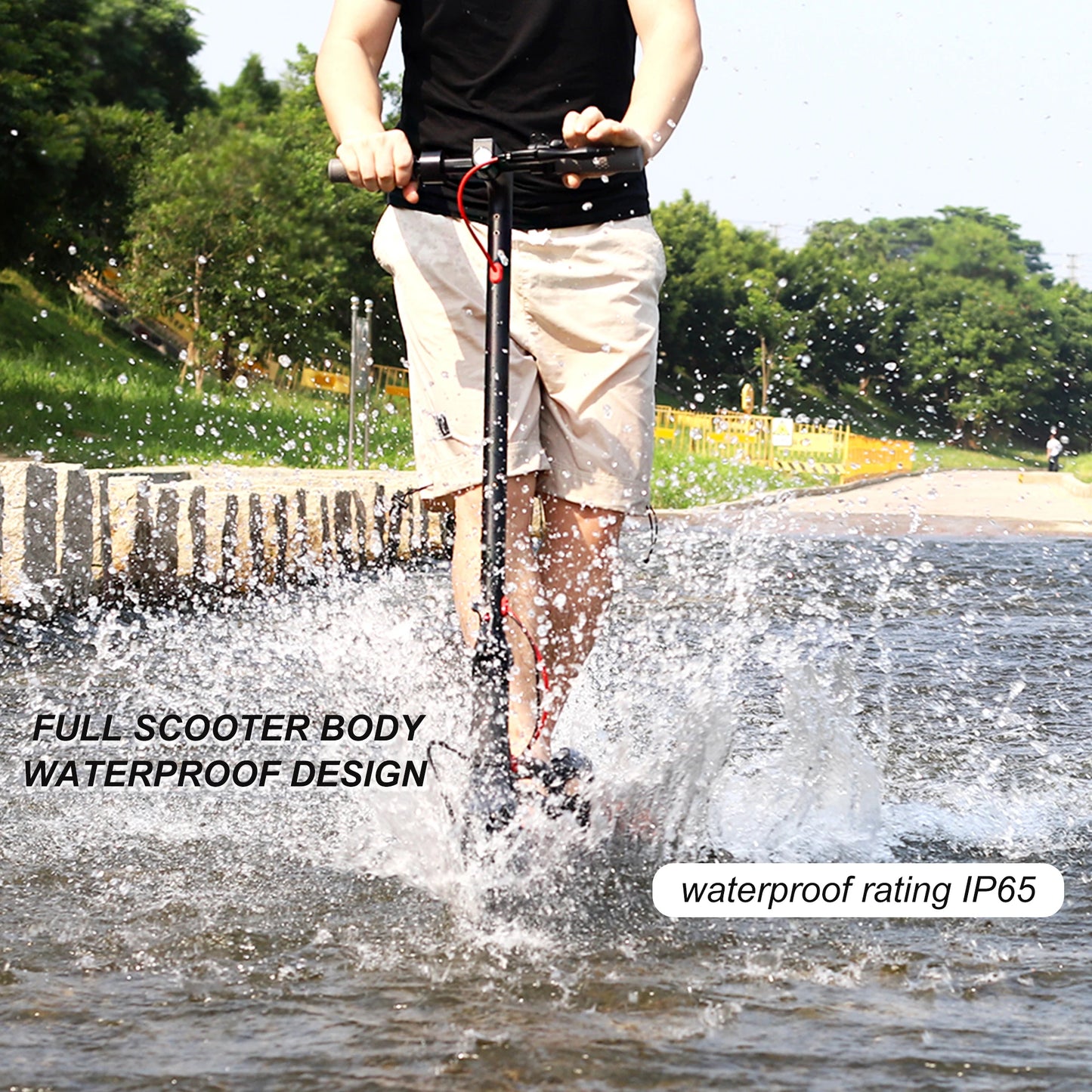 ES80 350W Foldable Electric Scooter for Adult, 10.5Ah 19mph Max Speed, Smart APP Control