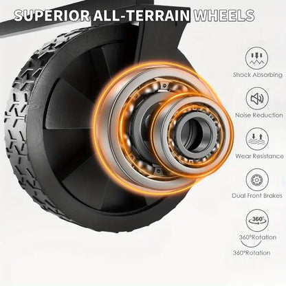 Foldable Wagon, 220/330/450LB Heavy Duty