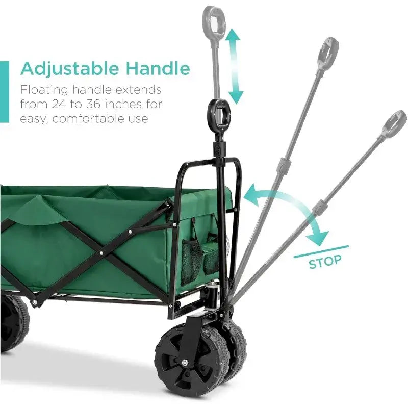 Collapsible Garden Carts w/ 360-Degree Wheels