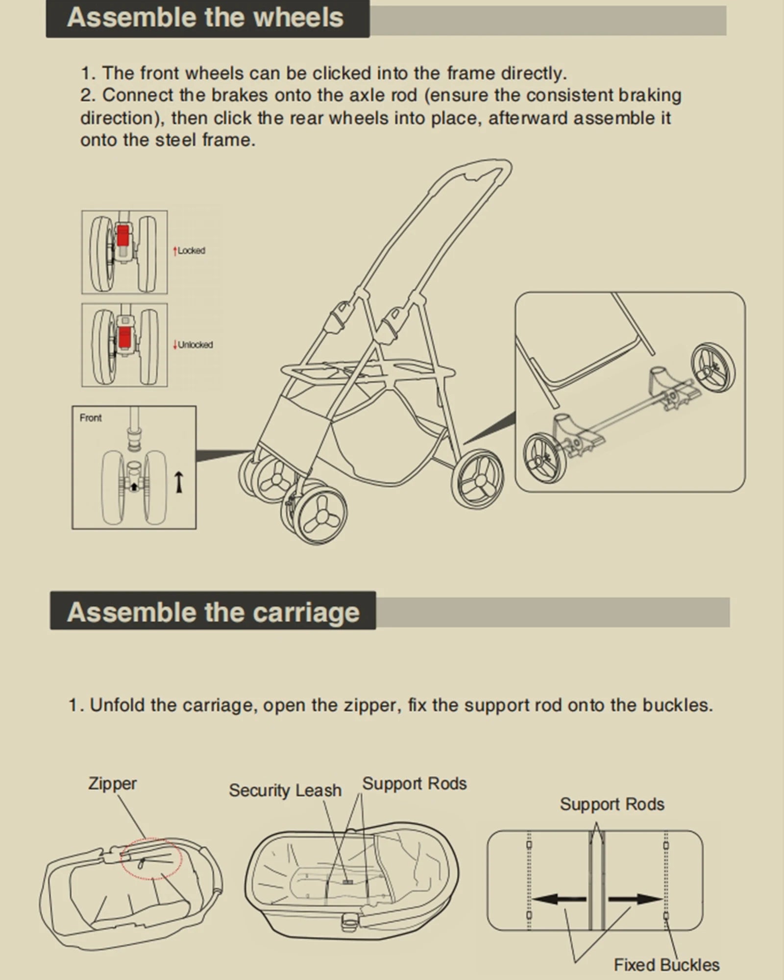 Luxury Detachable Pet Stroller