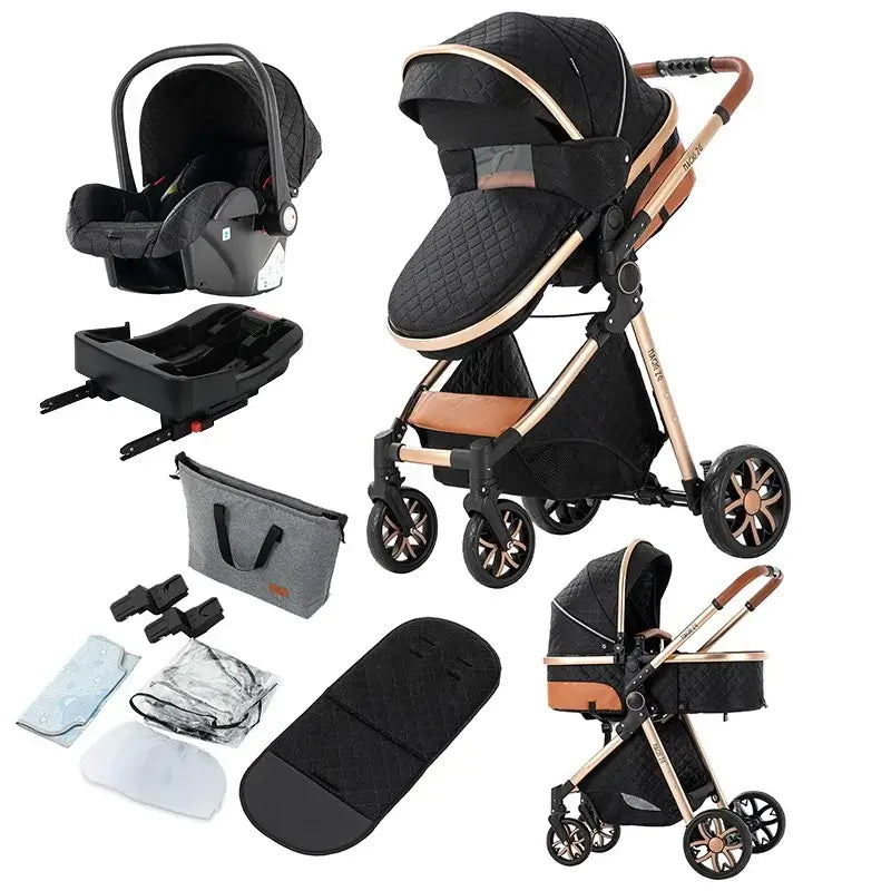 3-in-1 Lightweight Stroller - Carriage, Bassinet
