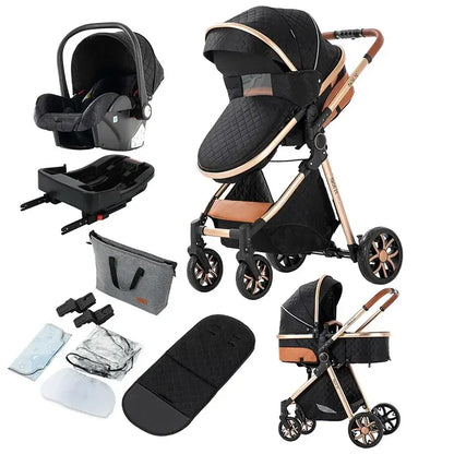 3-in-1 Lightweight Stroller - Carriage, Bassinet
