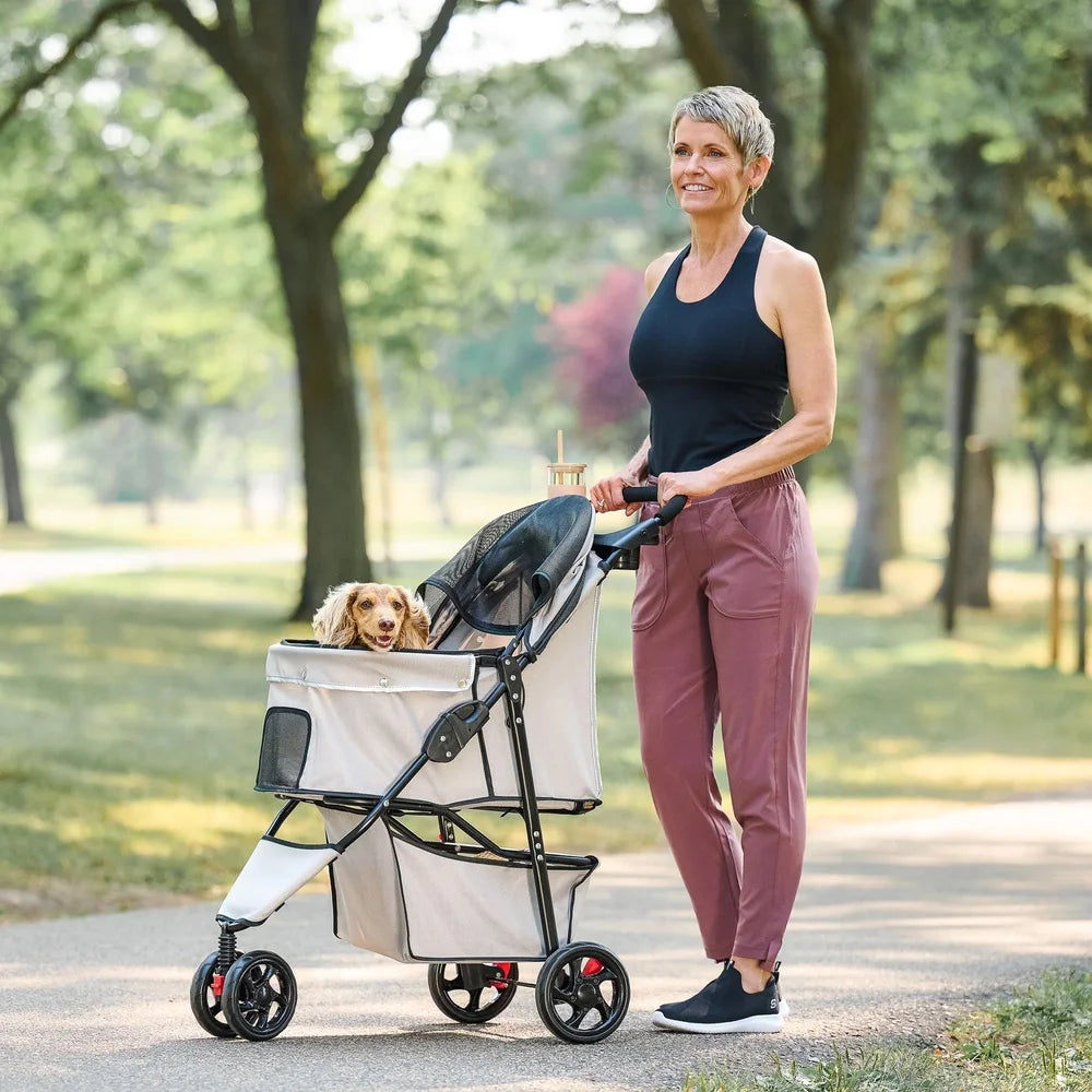 Portable Pet Stroller - Lightweight Foldable