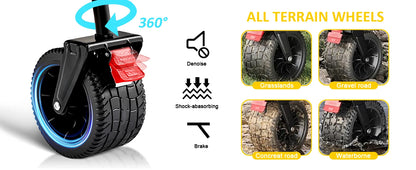 Foldable Wagon Cart, 300lbs with All Terrain Wheels