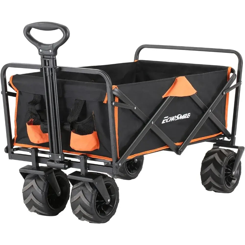 Heavy Duty Foldable Wagon - 350lbs, All-Terrain Wheels