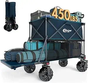 Double Decker Wagon with Tailgate - Heavy Duty Collapsible