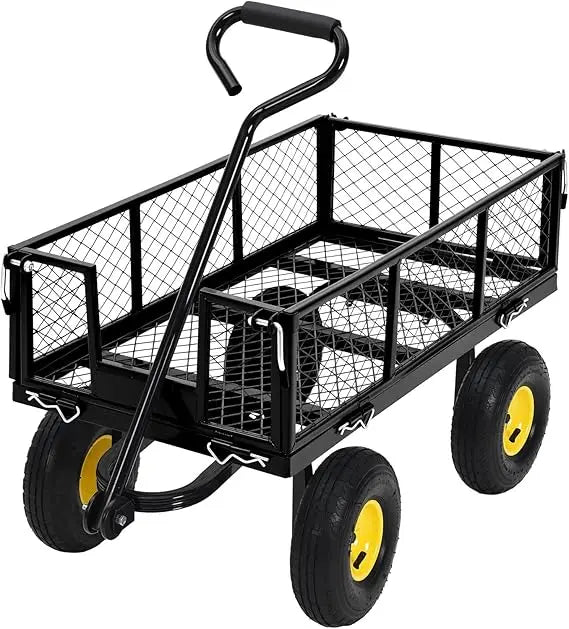 Steel Garden Cart with 550 lbs Capacity