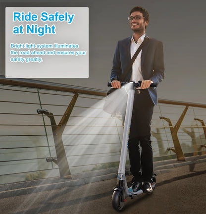 Adults Foldable Commuter E-Scooter With Cruise Control, Dual Braking System, Shock Absorption