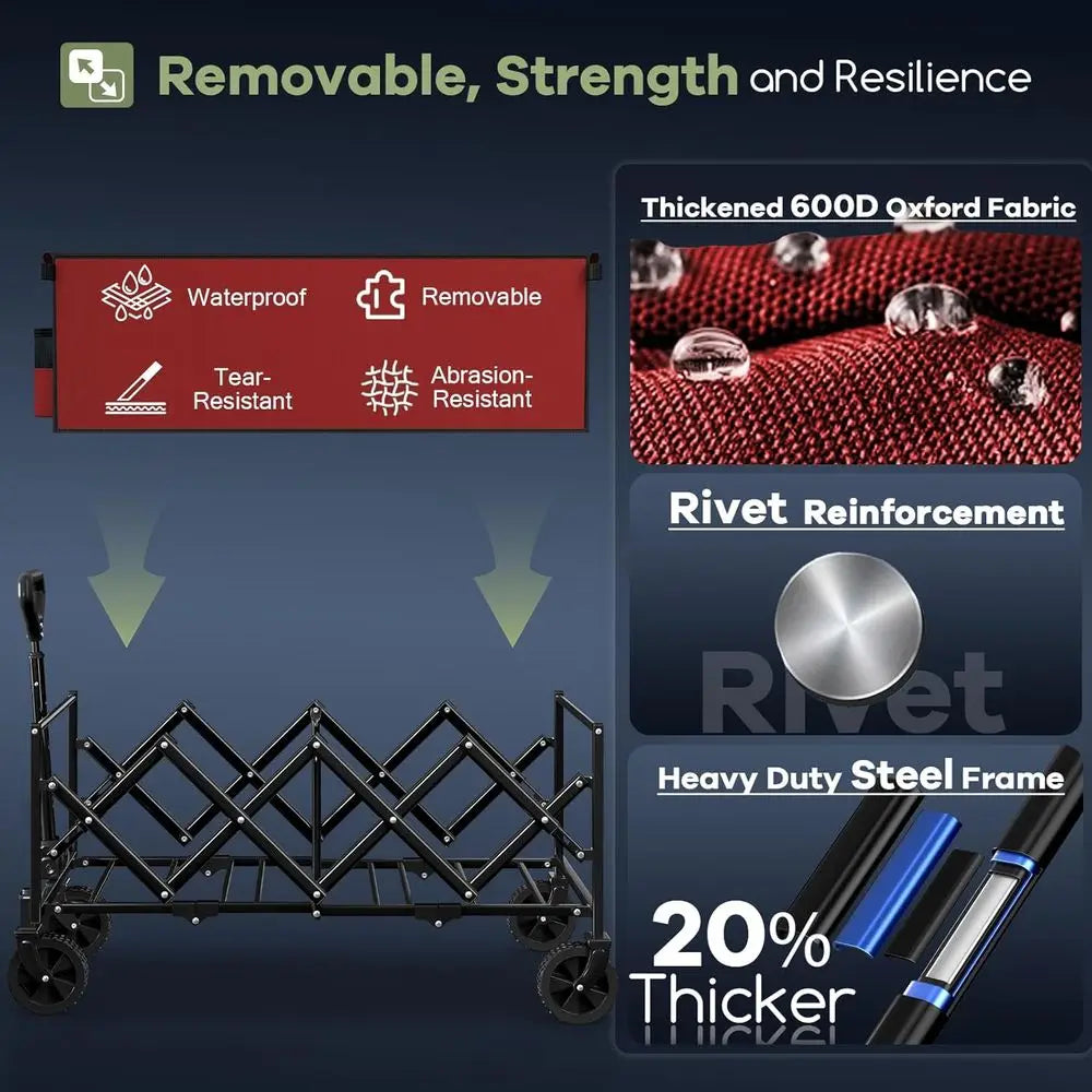 Extra Long Collapsible Wagons