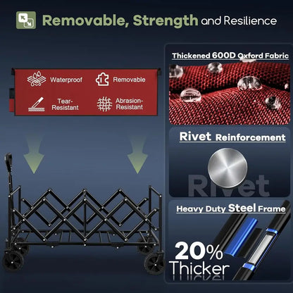 Extra Long Collapsible Wagons