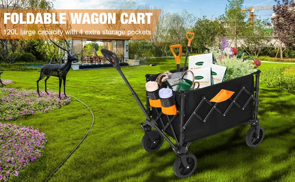 Collapsible Wagon with All Terrain Wheels 