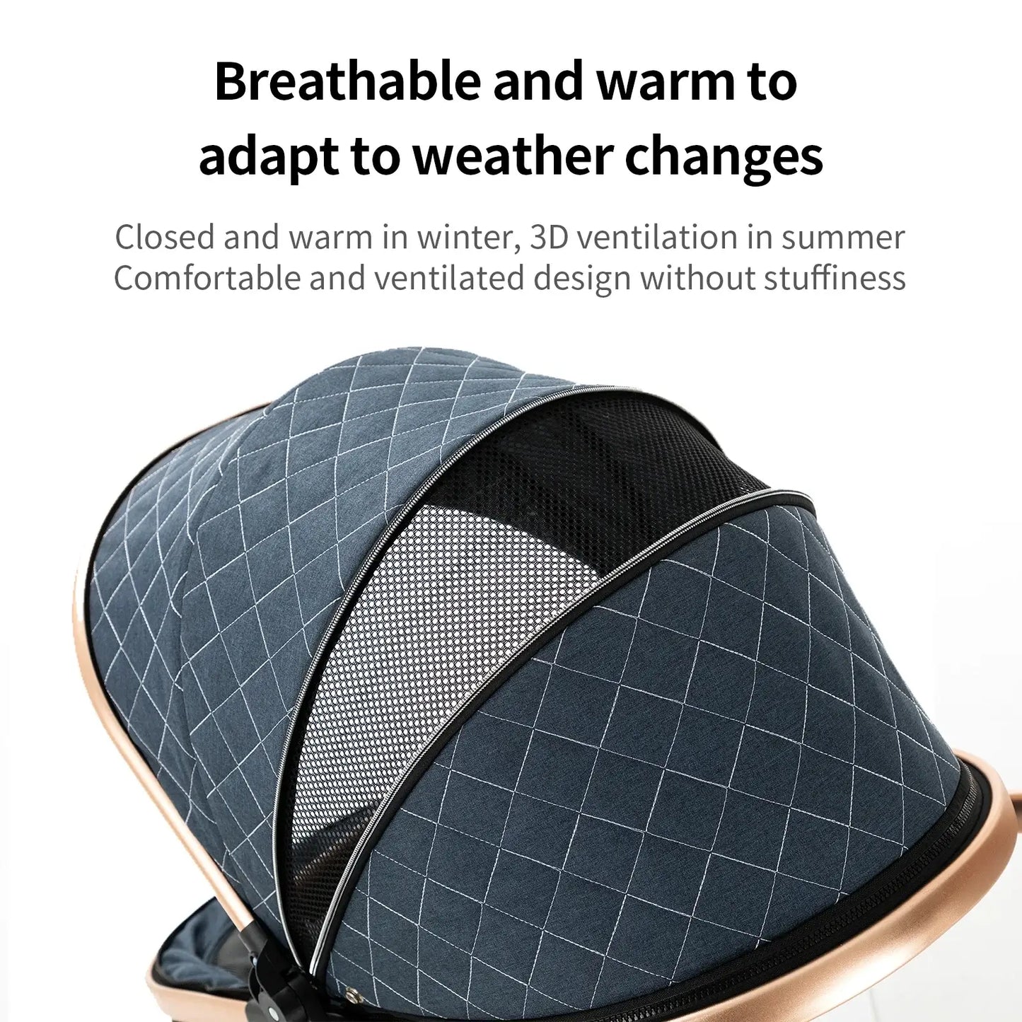 3-in-1 Lightweight Stroller - Carriage, Bassinet