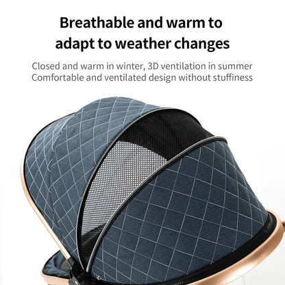 3-in-1 Lightweight Stroller - Carriage, Bassinet