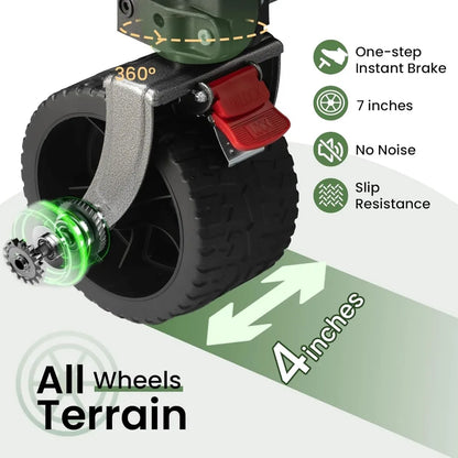 All-Terrain Double Decker Wagon with 500-Pound Capacity