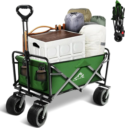 Foldable Wagon Cart, 300lbs with All Terrain Wheels
