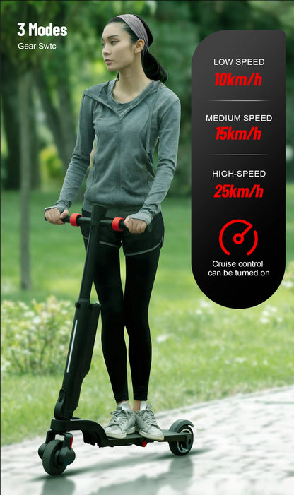 HX 7.5AH Adult Foldable Electric Scooter, 350W 25KM/H, Kick Scooter 5.5 Inch, APP Smart