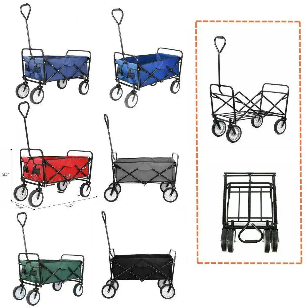 Outdoor Garden Utility Wagon Cart