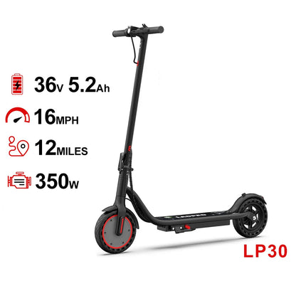 LP30 Foldable Electric Scooter for Kids 10+, 19mph Max Speed, 12miles Max Range